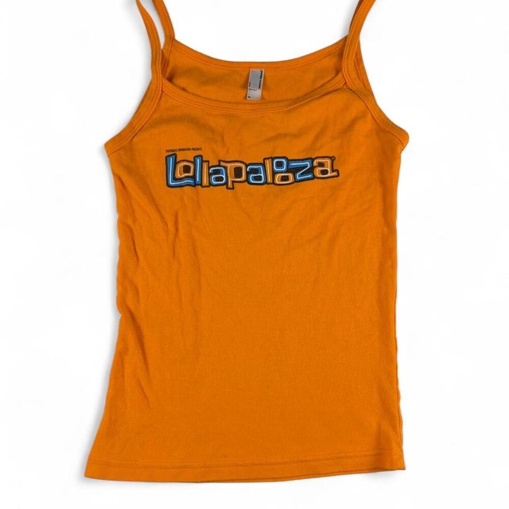 2007 Throwback Orange Lollapalooza Staff Tank Top